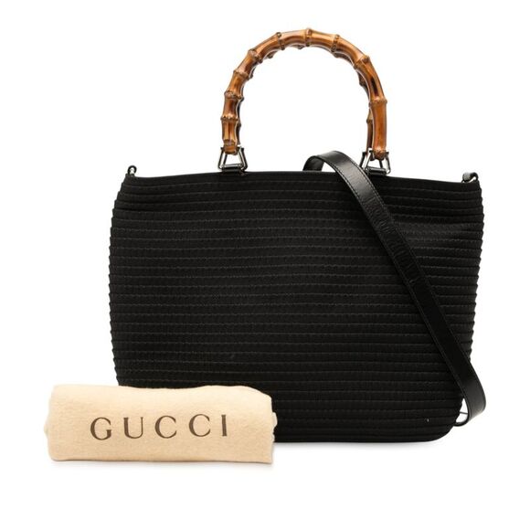 Gucci Nylon Bamboo Satchel - Picture 8 of 8